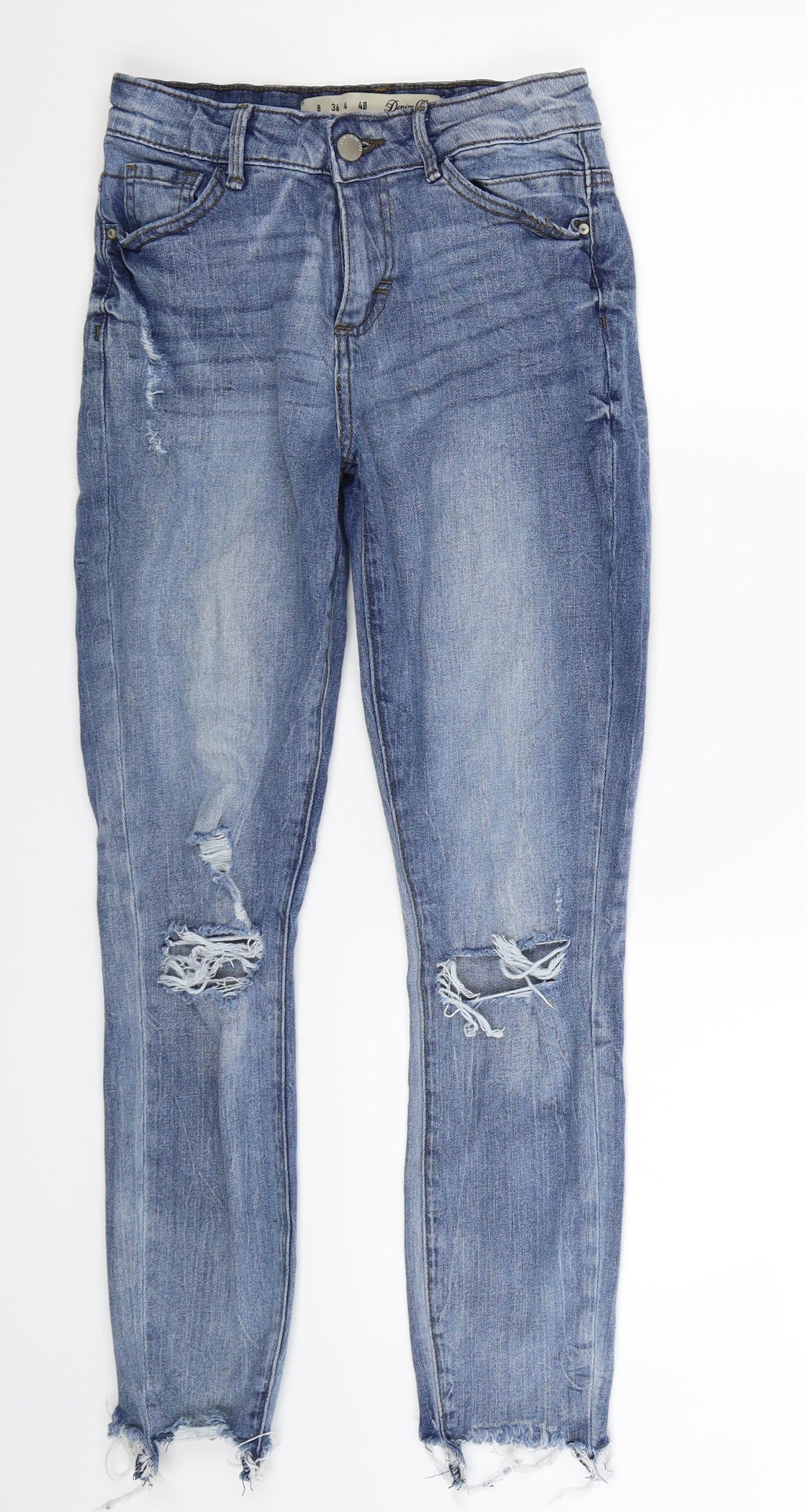 Denim Co Womens Blue  Denim Skinny Jeans Size 8 L25 in