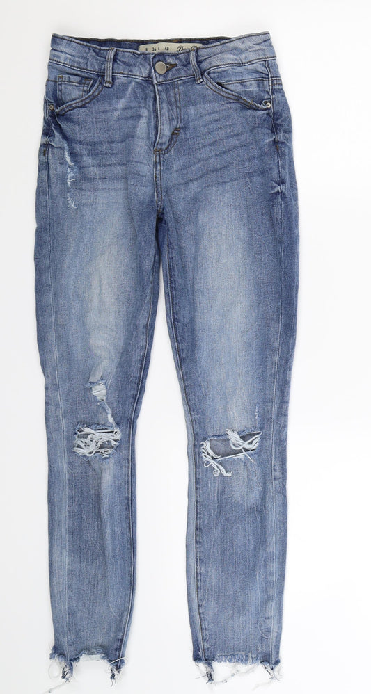 Denim Co Womens Blue  Denim Skinny Jeans Size 8 L25 in