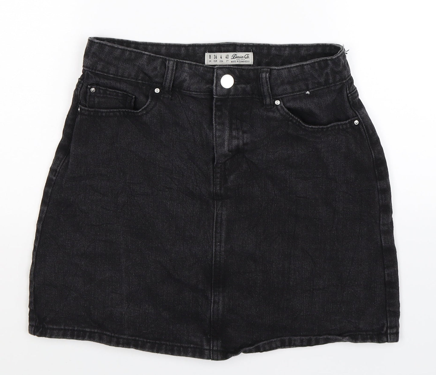 Womens UK Size 8 Denim Co A-Line Denim Skirt