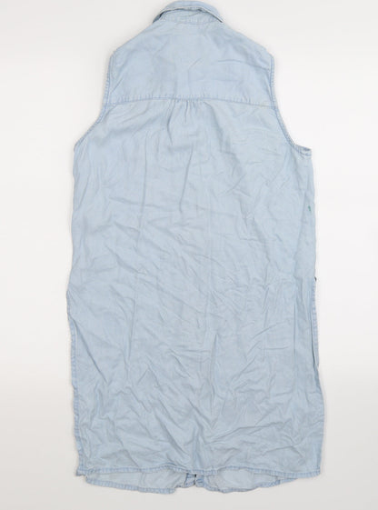 Denim Co Womens Blue   Basic Button-Up Size 10