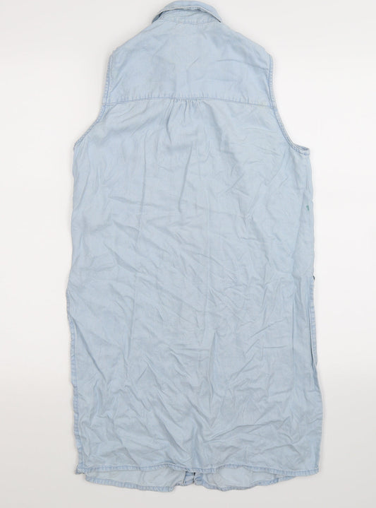 Denim Co Womens Blue   Basic Button-Up Size 10