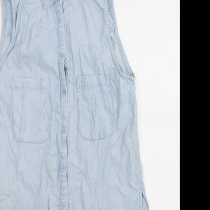 Denim Co Womens Blue   Basic Button-Up Size 10