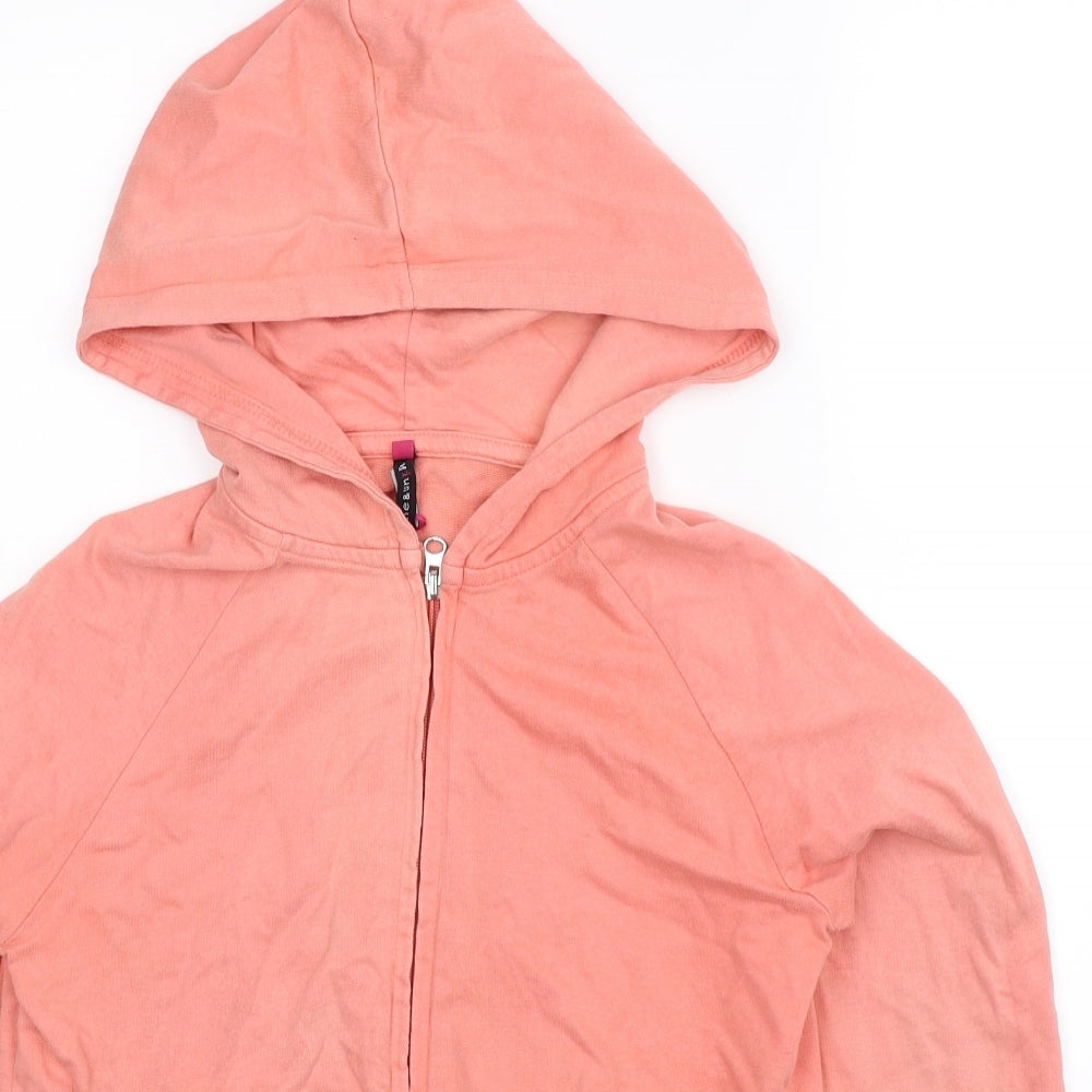 One & Unik Womens Pink   Full Zip Hoodie Size S