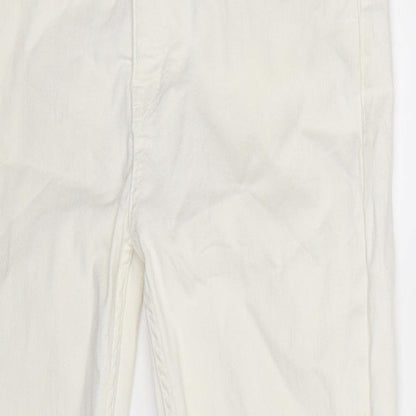 Zara Womens White  Denim Cropped Jeans Size 27 in L23 in