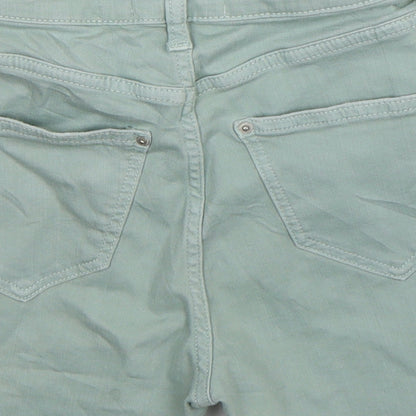 Miss Selfridge Womens Blue  Denim Bermuda Shorts Size 4