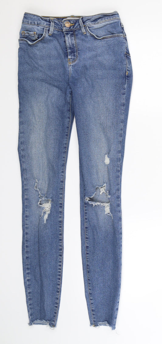 New Look Womens Blue  Denim Skinny Jeans Size 6 L29 in