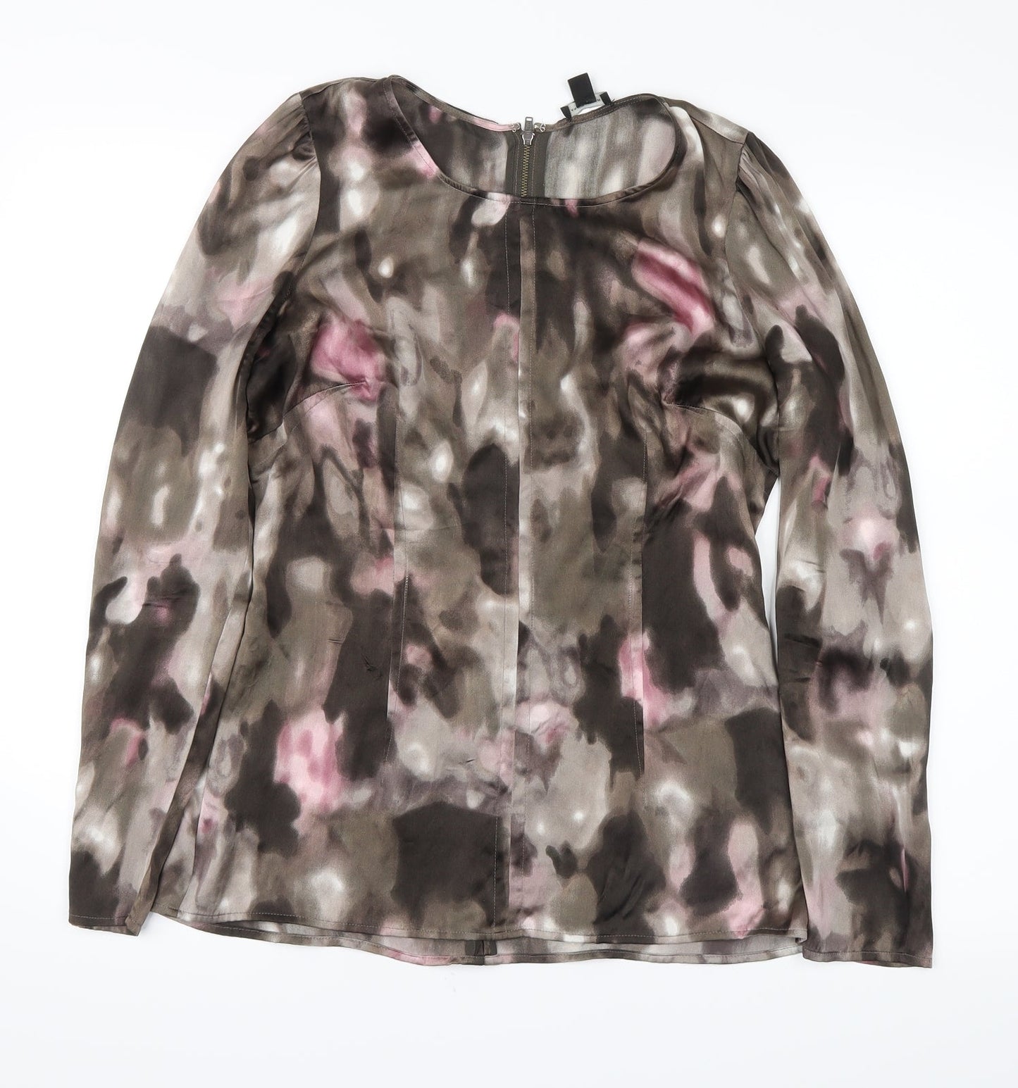 Ann Taylor Womens Green Colourblock  Basic Blouse Size 2