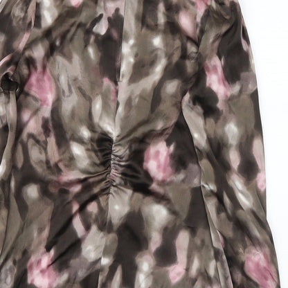 Ann Taylor Womens Green Colourblock  Basic Blouse Size 2