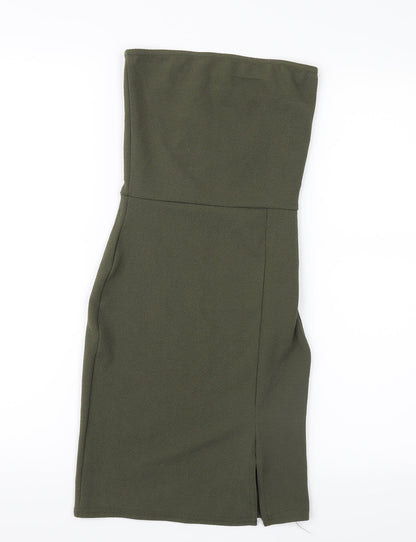 PRETTYLITTLETHING Womens Green   A-Line  Size 4