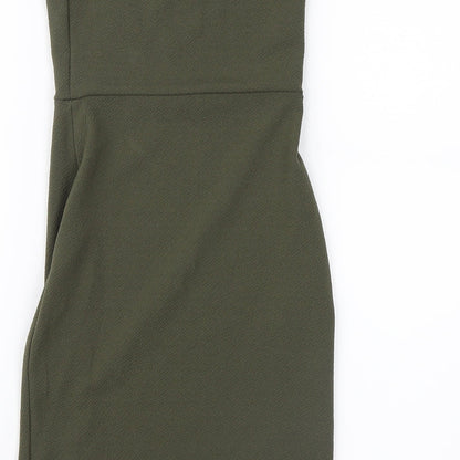 PRETTYLITTLETHING Womens Green   A-Line  Size 4