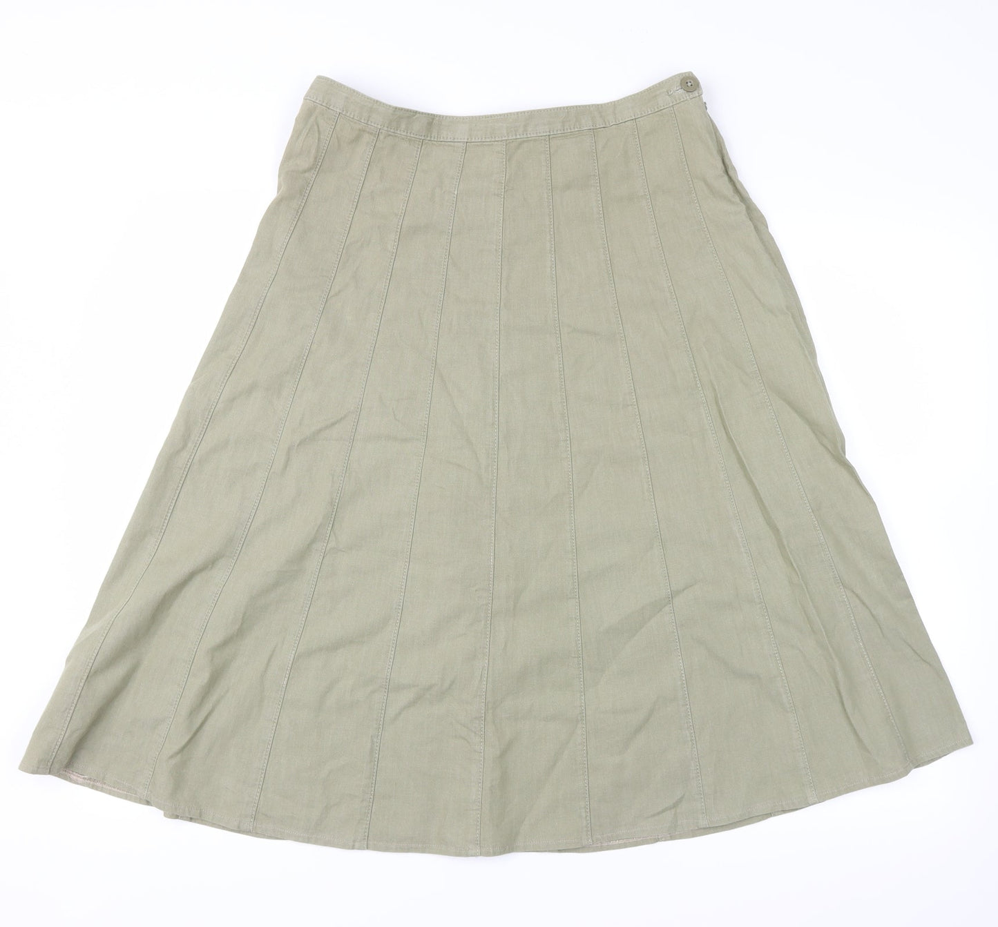 Marks and Spencer Womens Green   Peasant Skirt Size 10
