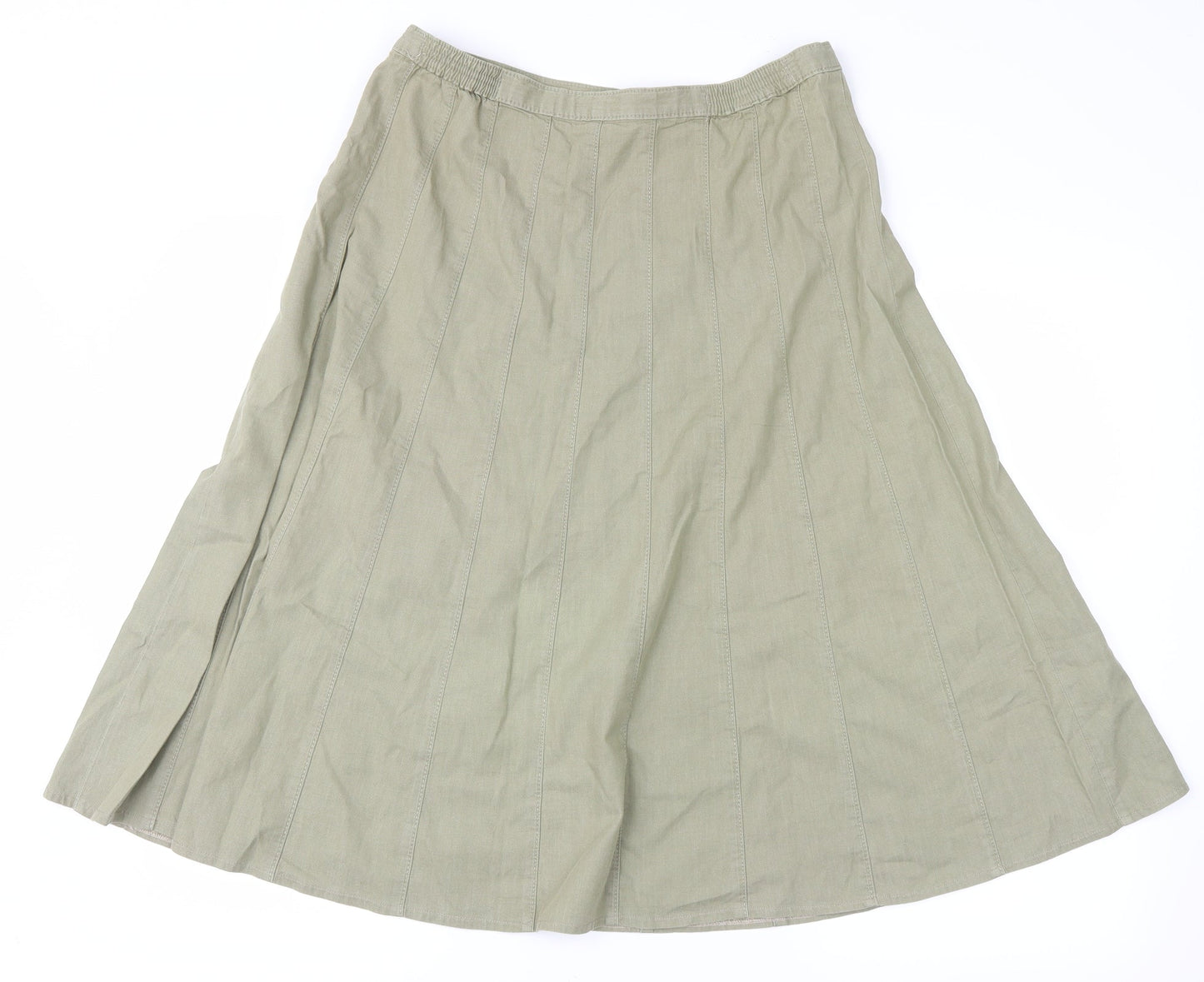 Marks and Spencer Womens Green   Peasant Skirt Size 10