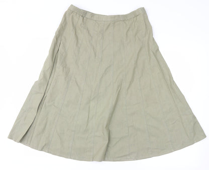 Marks and Spencer Womens Green   Peasant Skirt Size 10