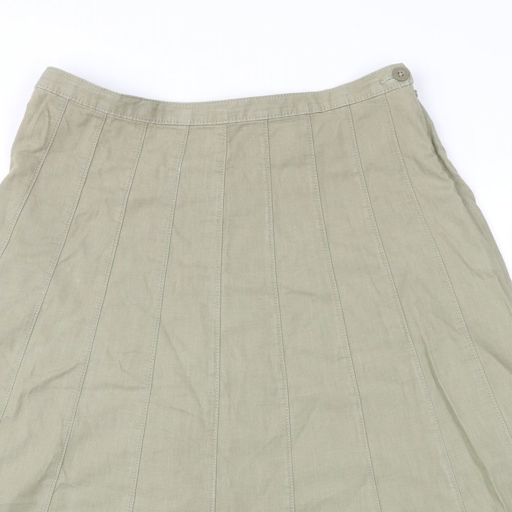 Marks and Spencer Womens Green   Peasant Skirt Size 10