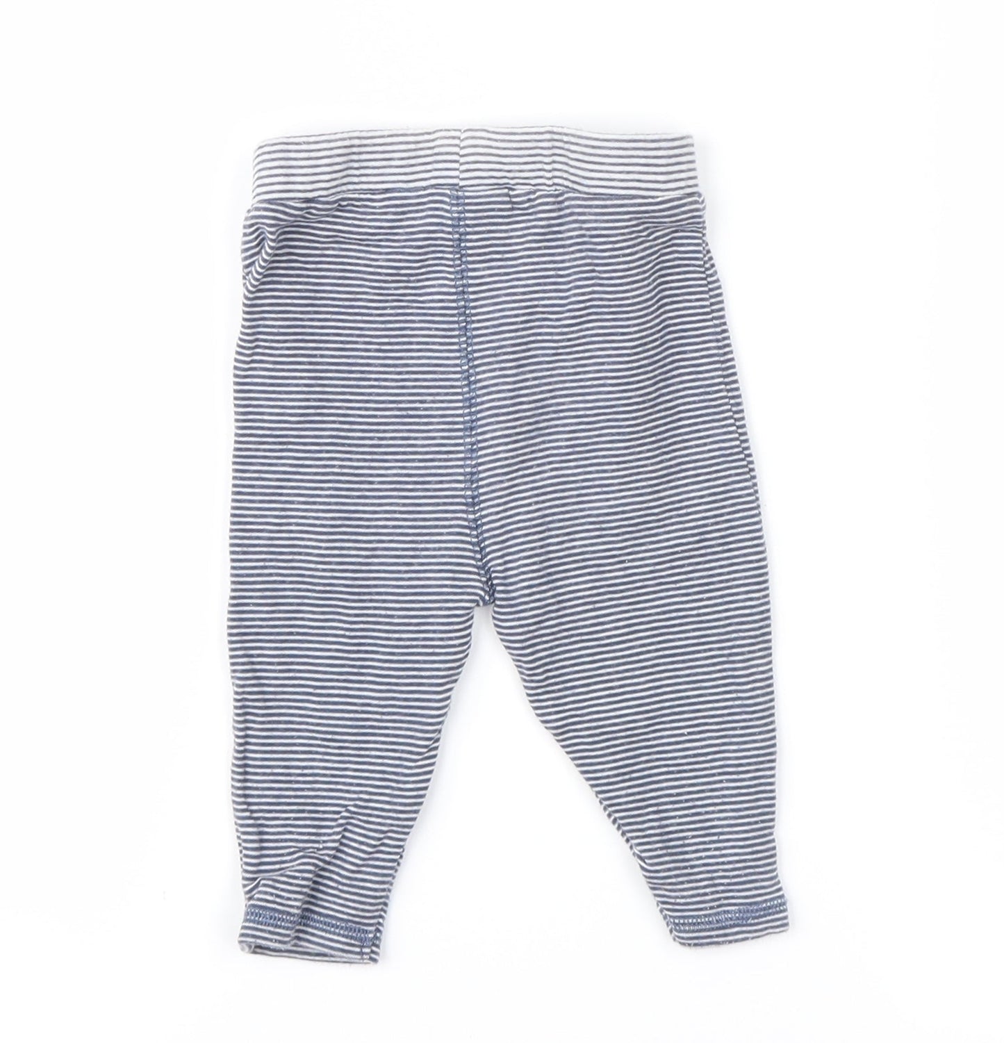 NEXT  Blue Striped  Sweatpants Leggings Size 3-6 Months