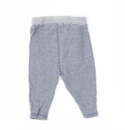 NEXT  Blue Striped  Sweatpants Leggings Size 3-6 Months