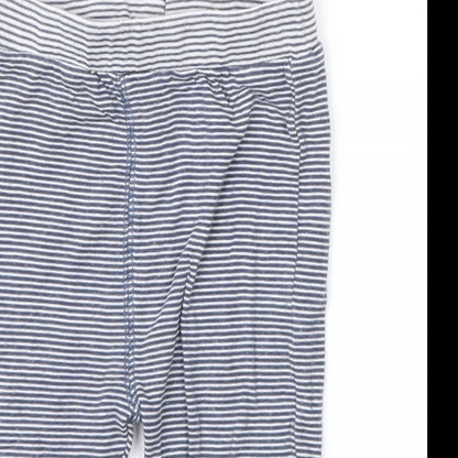 NEXT  Blue Striped  Sweatpants Leggings Size 3-6 Months