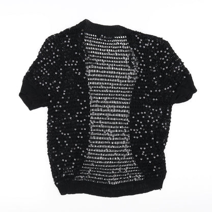 Papaya Womens Black   Basic Blouse Size 14  - see through