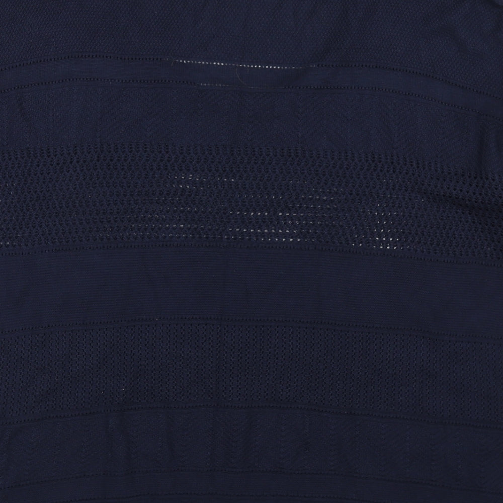 Moda Womens Blue   Pullover Jumper Size 18  - see through
