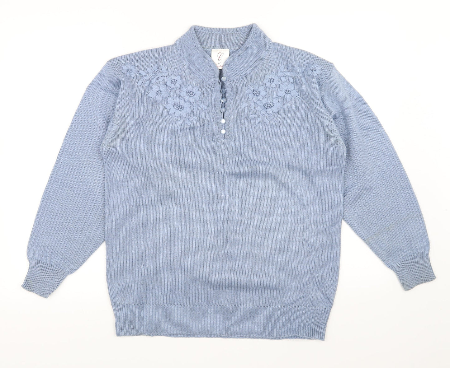 Compliments Womens Blue   Pullover Jumper Size 12