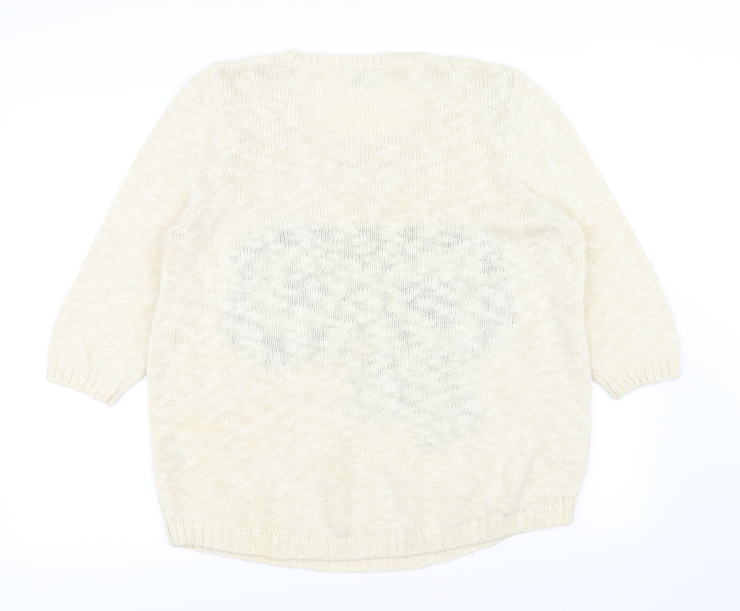 BHS Womens Beige   Pullover Jumper Size 14