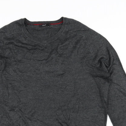 F&F Mens Grey   Pullover Jumper Size S