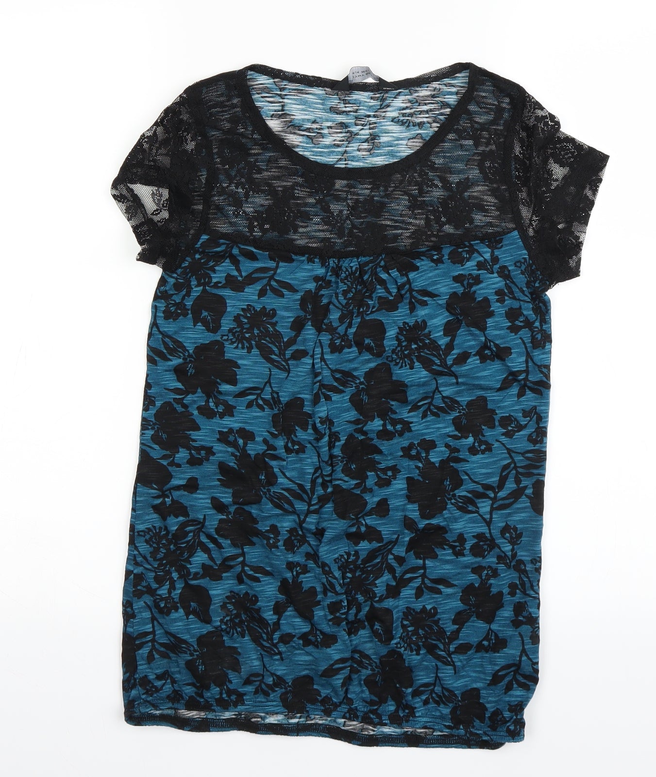 Womens UK Size 36 Dorothy Perkins Blue Basic T-Shirt