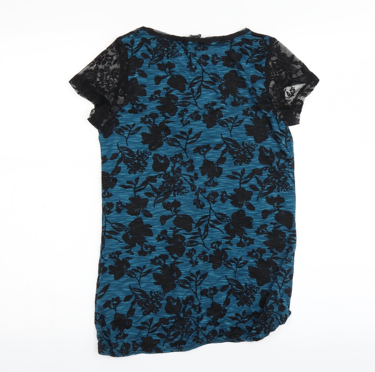 Womens UK Size 36 Dorothy Perkins Blue Basic T-Shirt