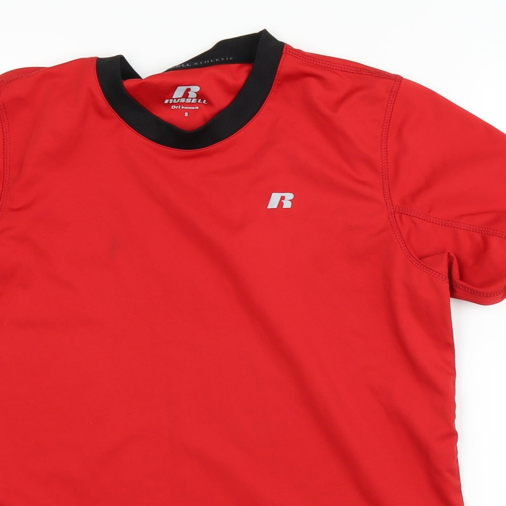Russell Athletic Mens Red    T-Shirt Size S