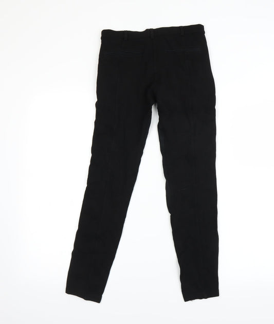 Womens UK Size 6 Zara Regular Fit Jogger Black Trousers