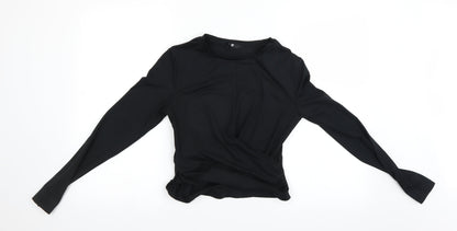 Womens UK Size 6 Very Black Basic T-Shirt