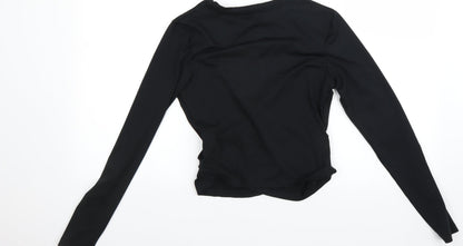 Womens UK Size 6 Very Black Basic T-Shirt
