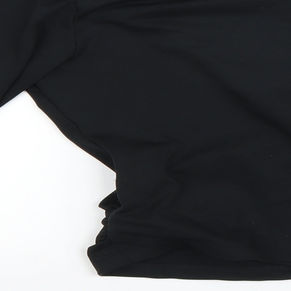 Womens UK Size 6 Very Black Basic T-Shirt