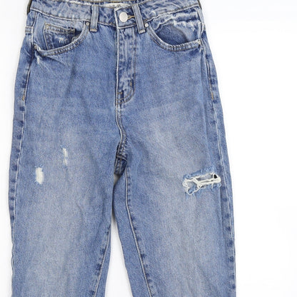 denim co Womens Blue  Denim Mom Jeans Size 6 L21 in