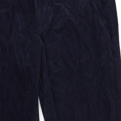 greenwoods Mens Blue Striped Corduroy Straight Jeans Size 36 L30 in