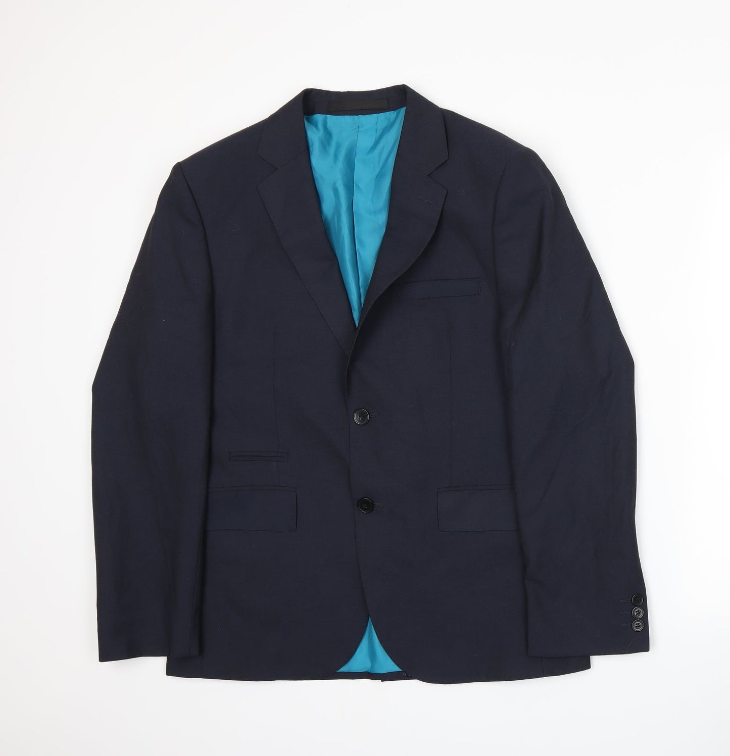Mens UK Size M Marks and Spencer Regular Blue Suit Jacket