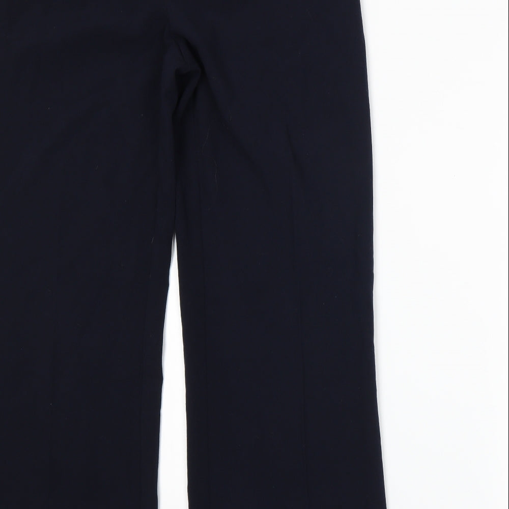 Womens UK Size 12 Marks and Spencer Regular Fit  Blue Trousers
