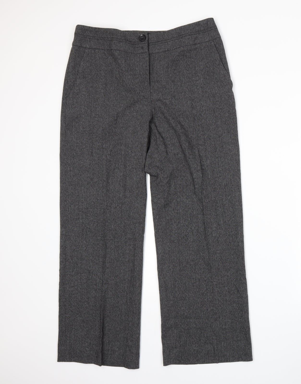 Womens UK Size 12 BHS Regular Fit  Grey Trousers