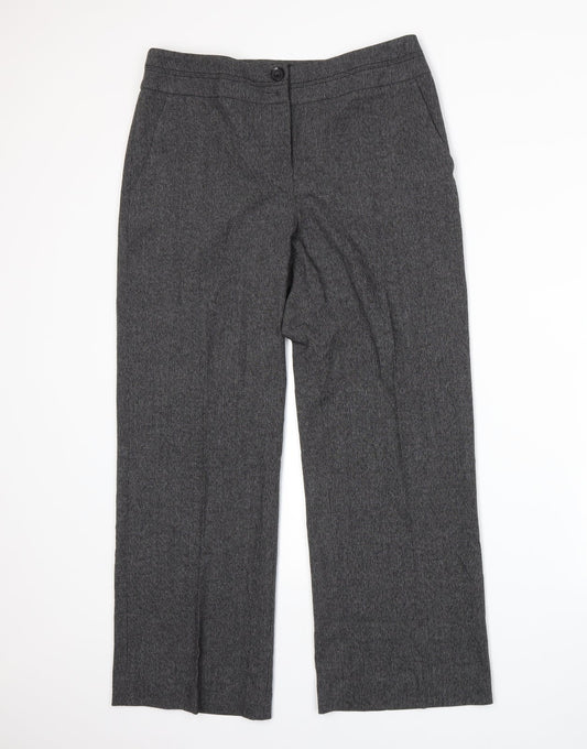 Womens UK Size 12 BHS Regular Fit  Grey Trousers