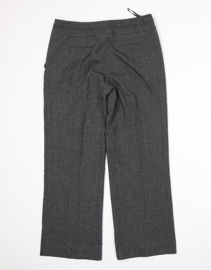 Womens UK Size 12 BHS Regular Fit  Grey Trousers