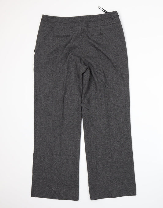 Womens UK Size 12 BHS Regular Fit  Grey Trousers