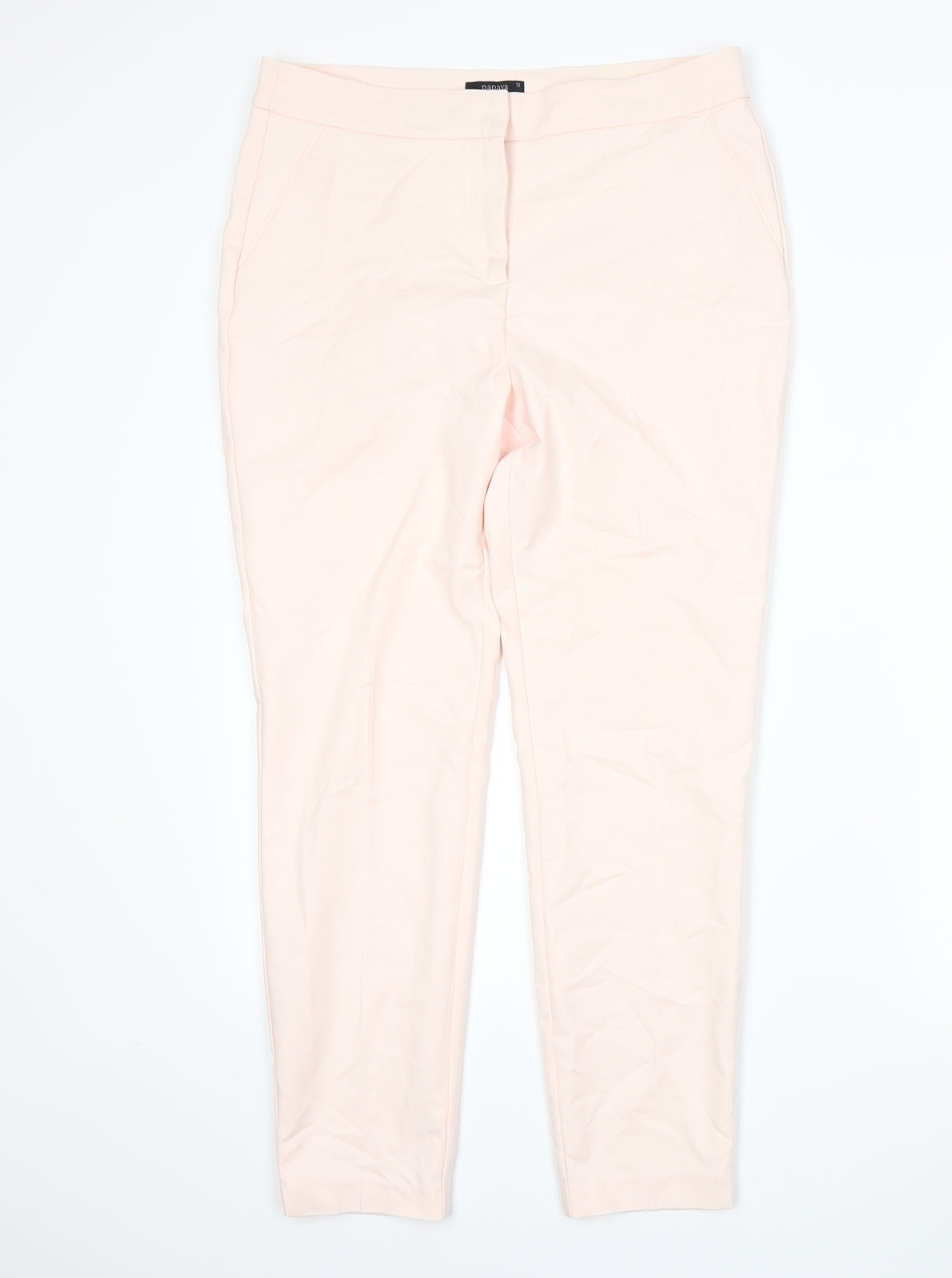 Womens UK Size 14 Papaya Regular Fit  Pink Trousers
