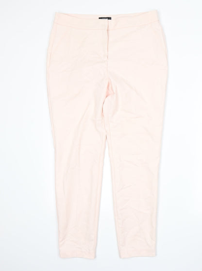 Womens UK Size 14 Papaya Regular Fit  Pink Trousers