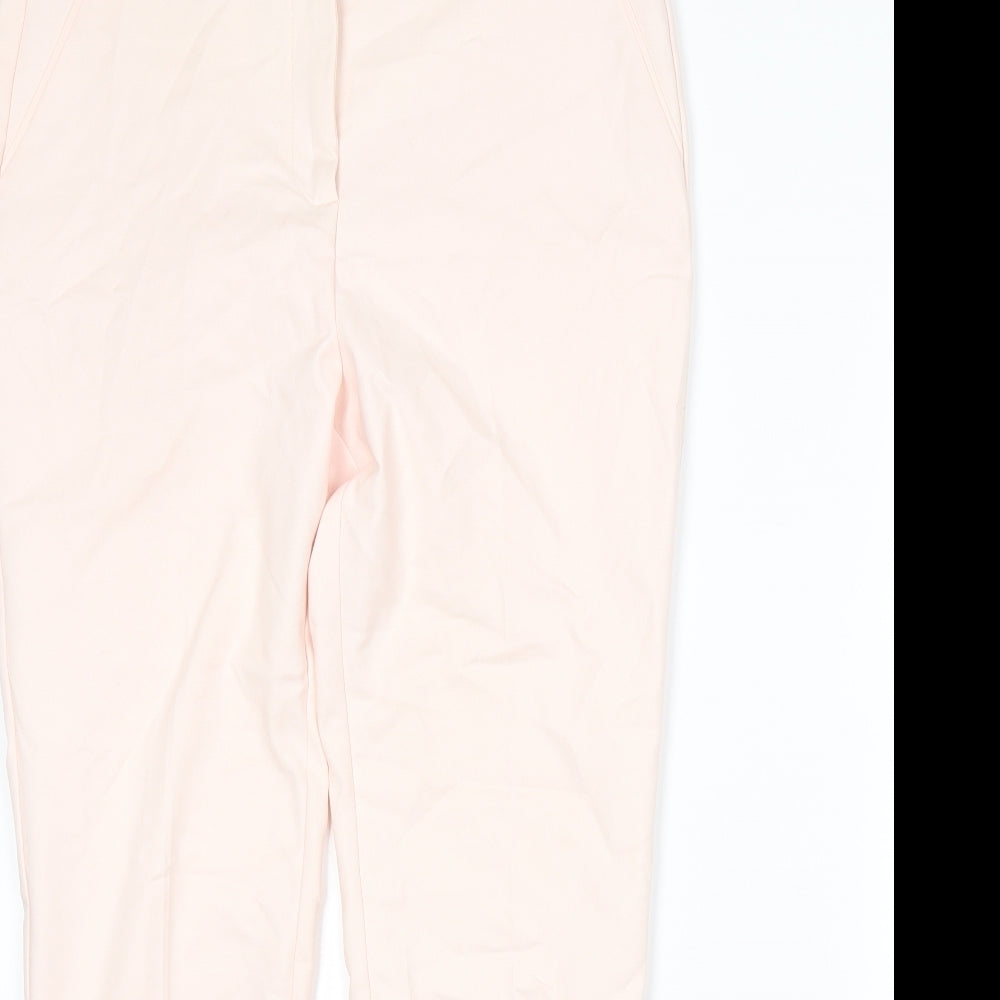 Womens UK Size 14 Papaya Regular Fit  Pink Trousers