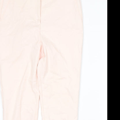Womens UK Size 14 Papaya Regular Fit  Pink Trousers
