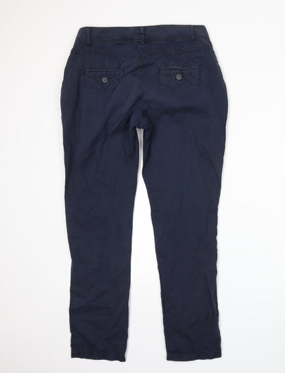 Womens UK Size 10 Dorothy Perkins Regular Fit  Blue Trousers