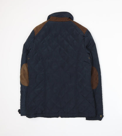 Womens UK Size 10 Atmosphere Blue Quilted Coat