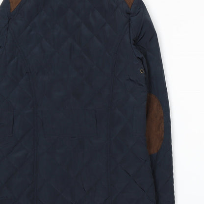 Womens UK Size 10 Atmosphere Blue Quilted Coat
