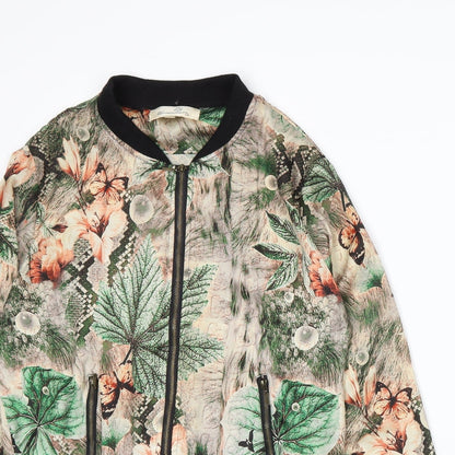 Urmoda Womens Beige Floral  Jacket  Size M
