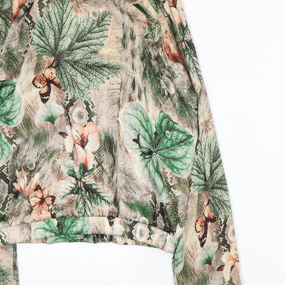 Urmoda Womens Beige Floral  Jacket  Size M